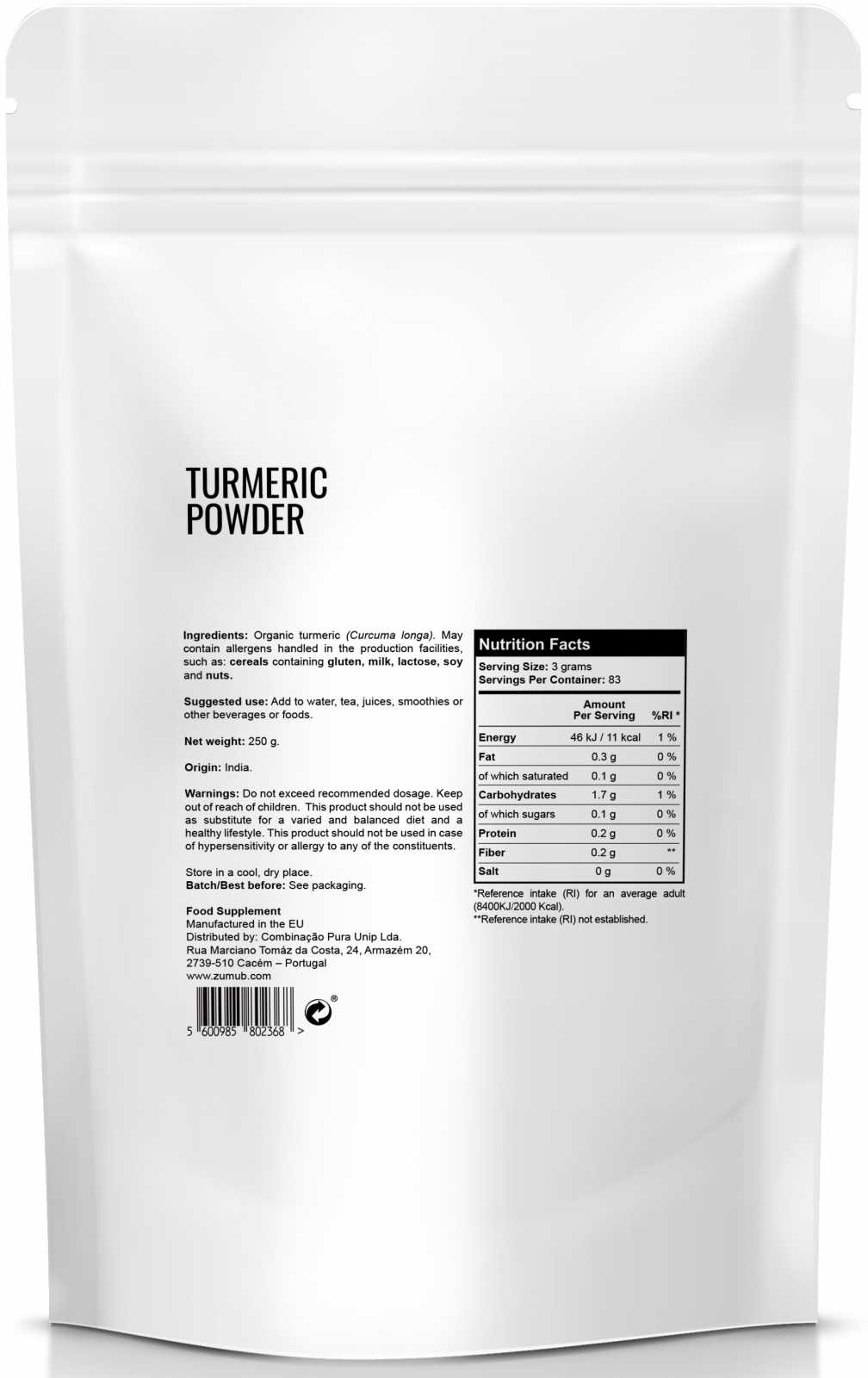 Zumub Zumub Cúrcuma 250g - Opportunity
