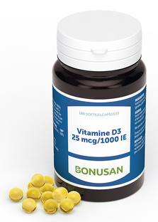 Bonusan Vitamine D3 25 mcg/1000IE Capsules 180ST