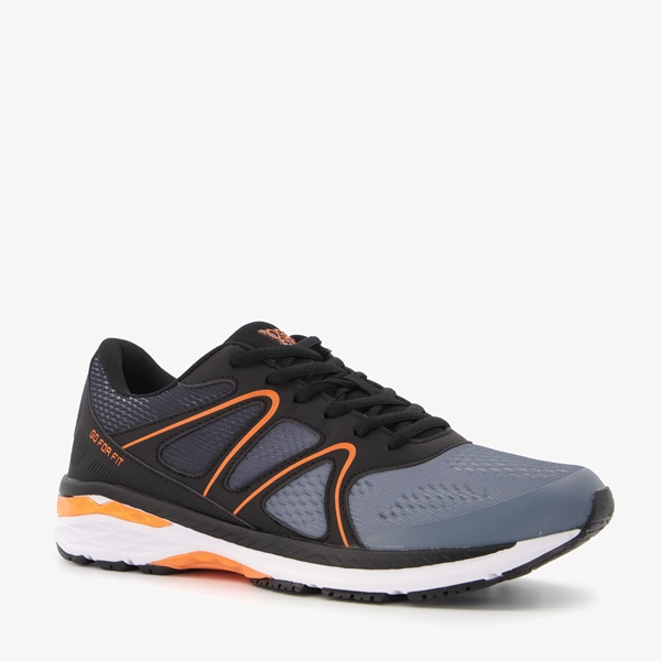 Osaga heren hardloopschoenen grijs/oranje