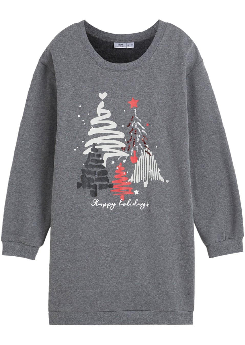 Robe sweat fille avec paillettes