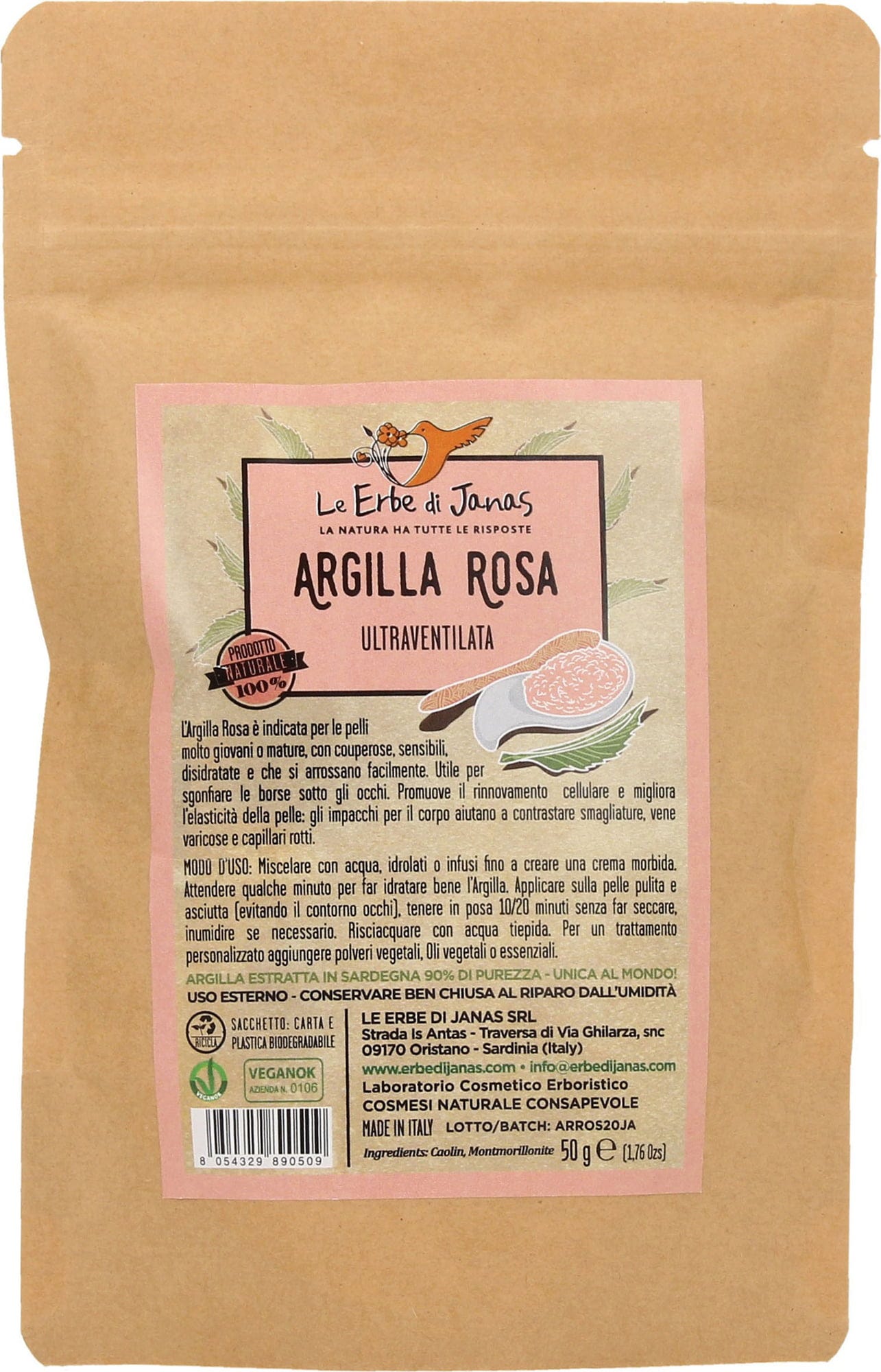 Le Erbe di Janas  Rosa Tonerde, 50 g