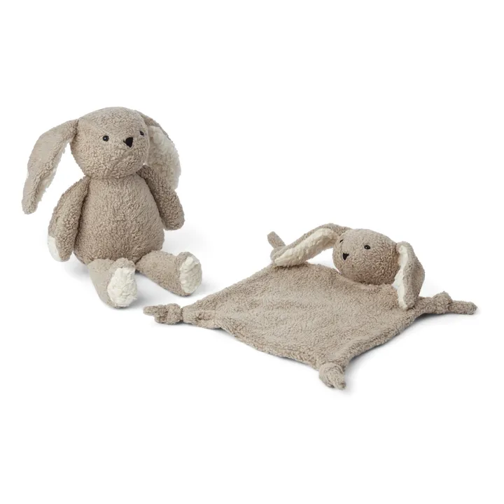 Liewood Doudous en coton bio Ted - Set de 2 | Gris