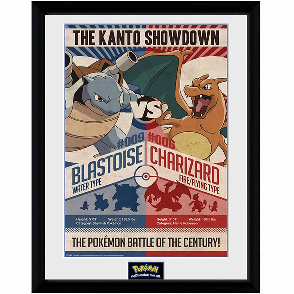 Pokémon - Poster Encadré Red vs Blue