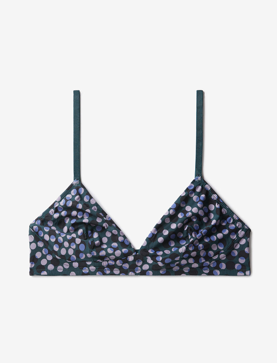 Soutien-gorge sans armatures - coffee vert nuit