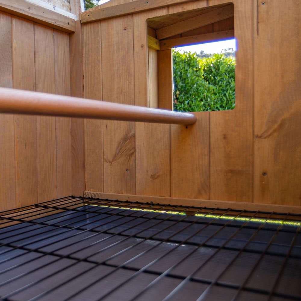 Ferplast poulailler maisonnette pour poules pondeuses hen house 10 d'extérieur, en bois fsc, pour environ 4 poules, accessoires