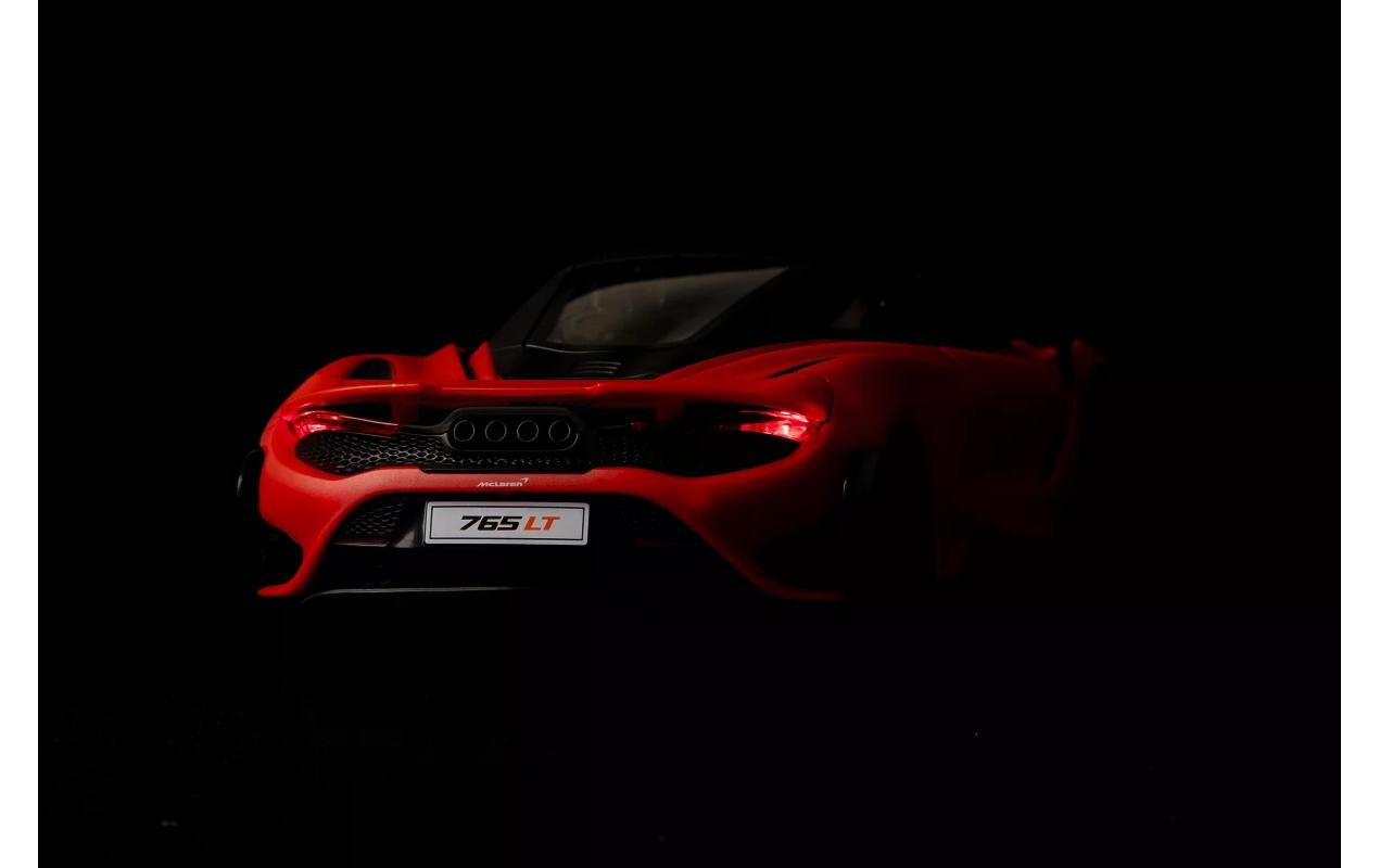 Auto McLaren 765LT mit Licht, Orange, 1:16Ferngesteuerter Sportwagen mit Licht für Kinder ab 6 Jahren