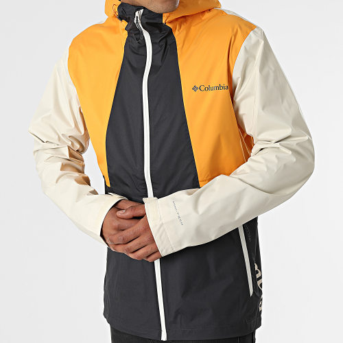 Veste Zippée Capuche Inner Limits 1893991 Beige Noir Orange