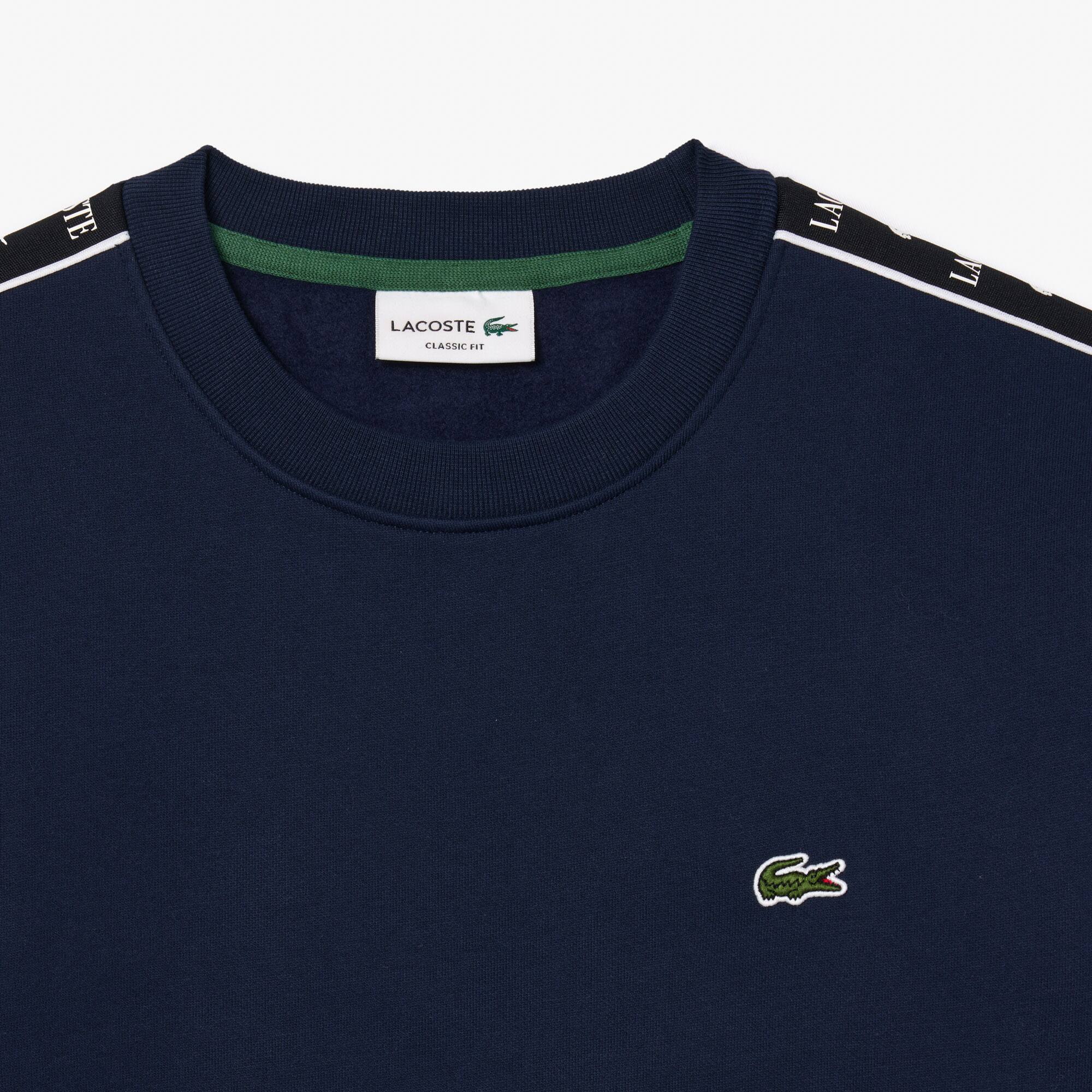 Jogging-Sweatshirt mit Logostreifen Sweatshirts - Blau - Lacoste - Herren