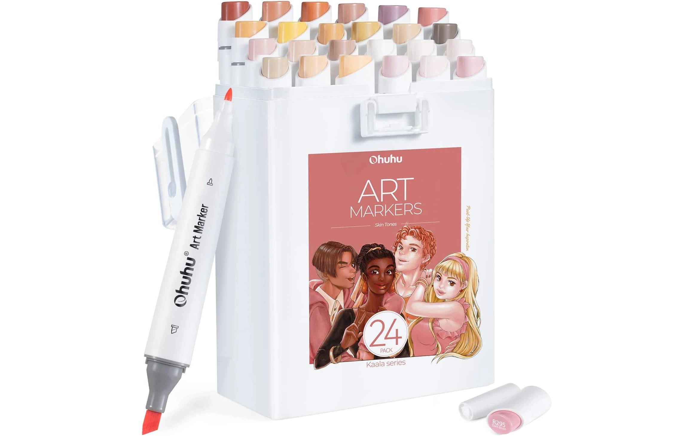 Permanent-Marker Kaala Kunstmarker Hauttöne 24 StückKunstmarker