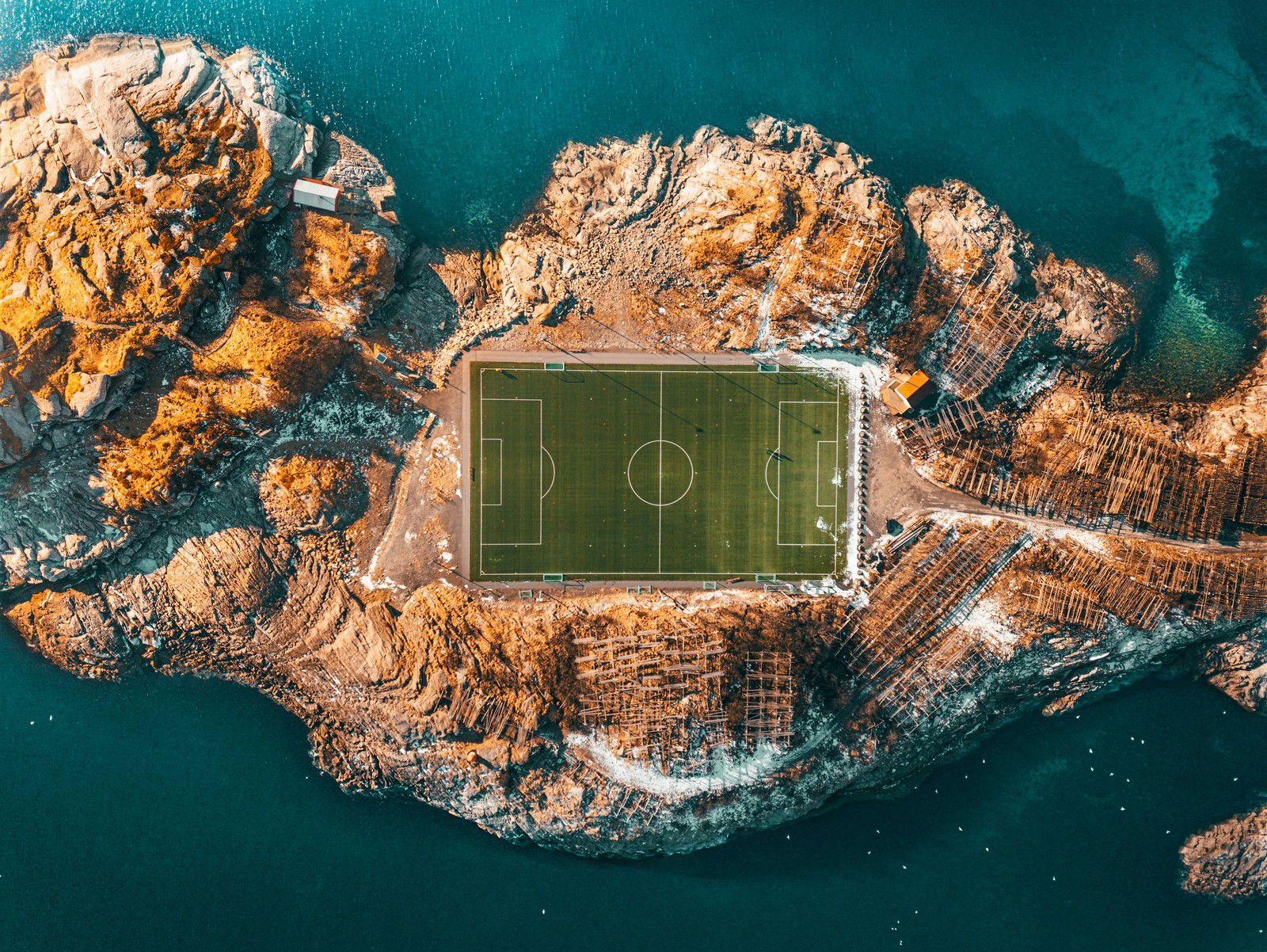 Lofoten Soccer Field by Peter Yan - Open Edition.