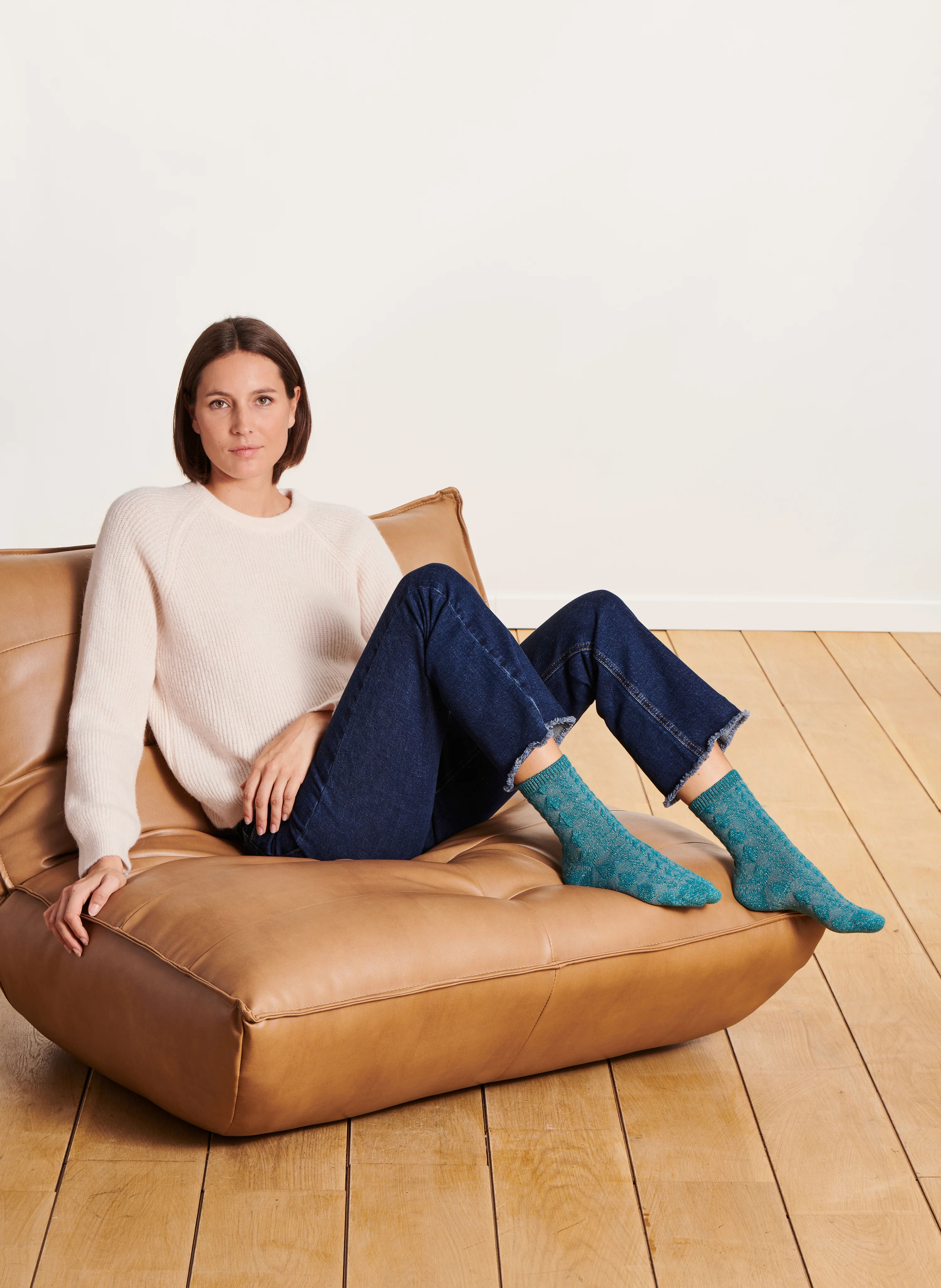 Lot de 2 paires de chaussettes en laine mélangée | Multicolore