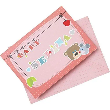 HABA 7172 Geburtskarte Kuschelfreunde rosa