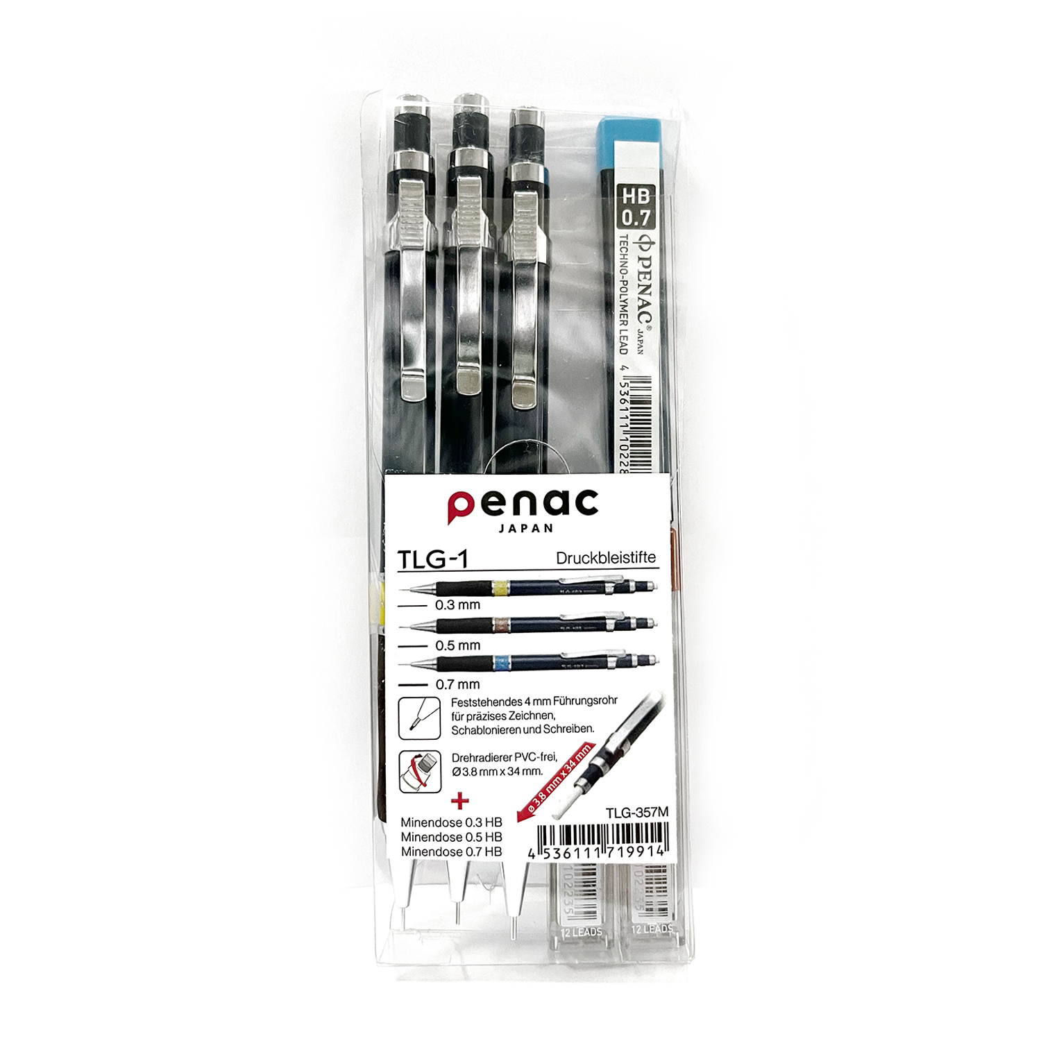 CONJUNTO 3 LAPISEIRAS PENAC 03/05/07MM COM OFERTA DE MINAS