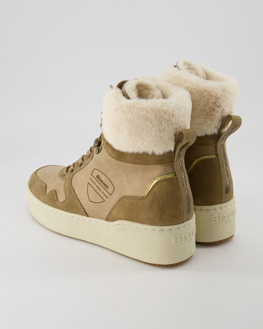 Blauer Madeline Winterstiefel in Beige
