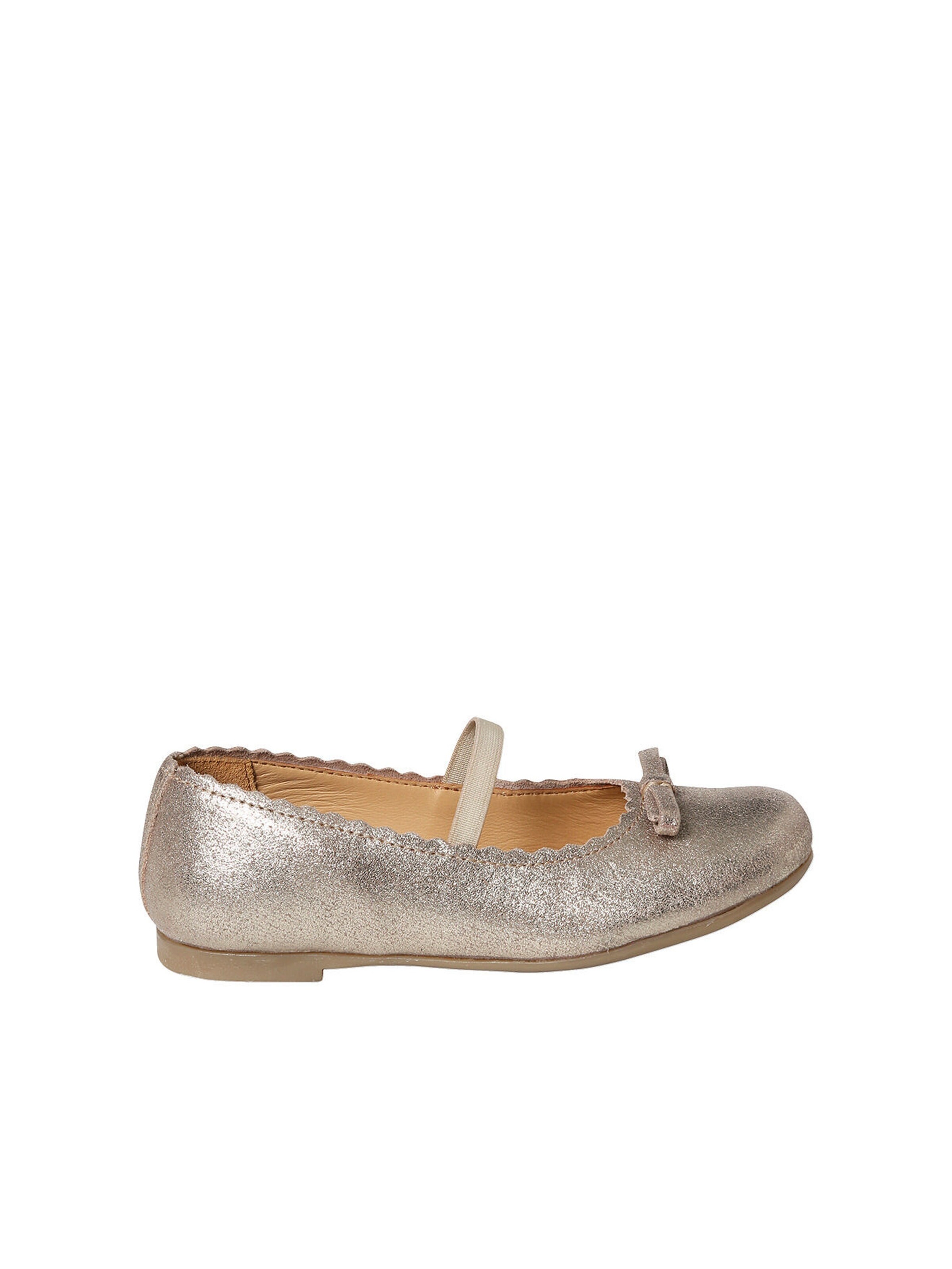 Vertbaudet Mädchen Ballerinas beige glanzeffekt