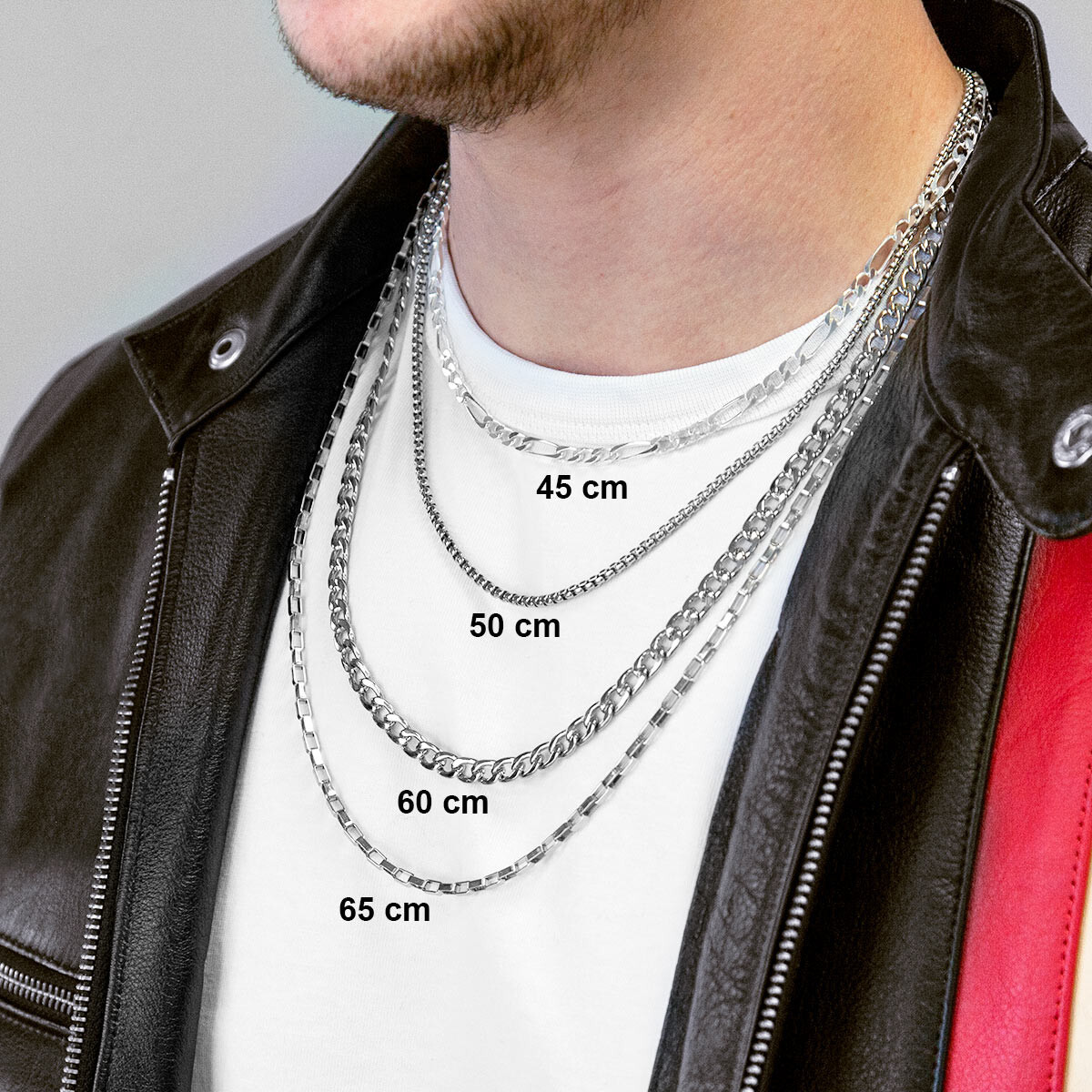 Collier acier 43 cm