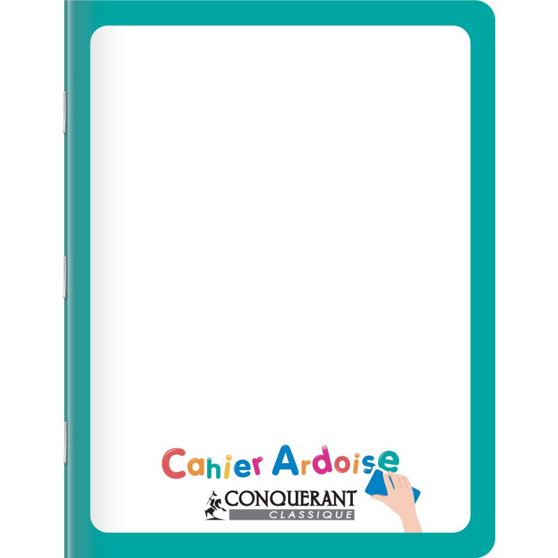 Cahier Ardoise Conquerant Classique Agrafe 170X220 48P 90G Seyes Aqua