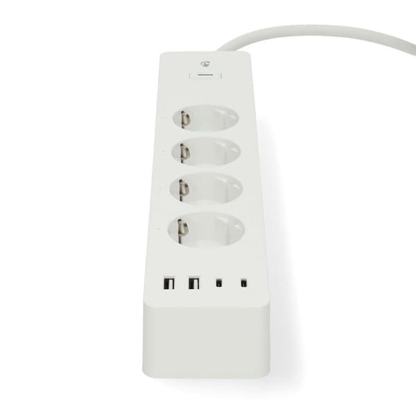 SmartLife Power Strip | Wi-Fi | Hybrid (CEE 7/7) / USB A / USB-C™ | 16 A | 3680 W | 2.00 m | 0 - 55 °C | Android™ / IOS | Hvit