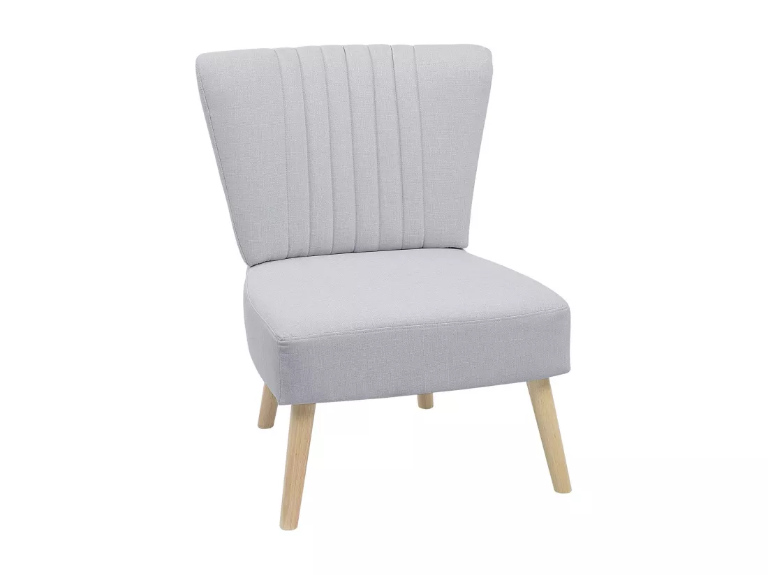 Fauteuil VAASA Tissu Gris clair