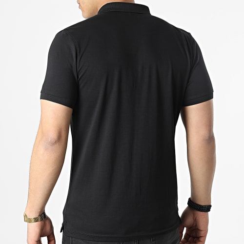 Polo A Manches Courtes Stacked Logo 0088 Noir