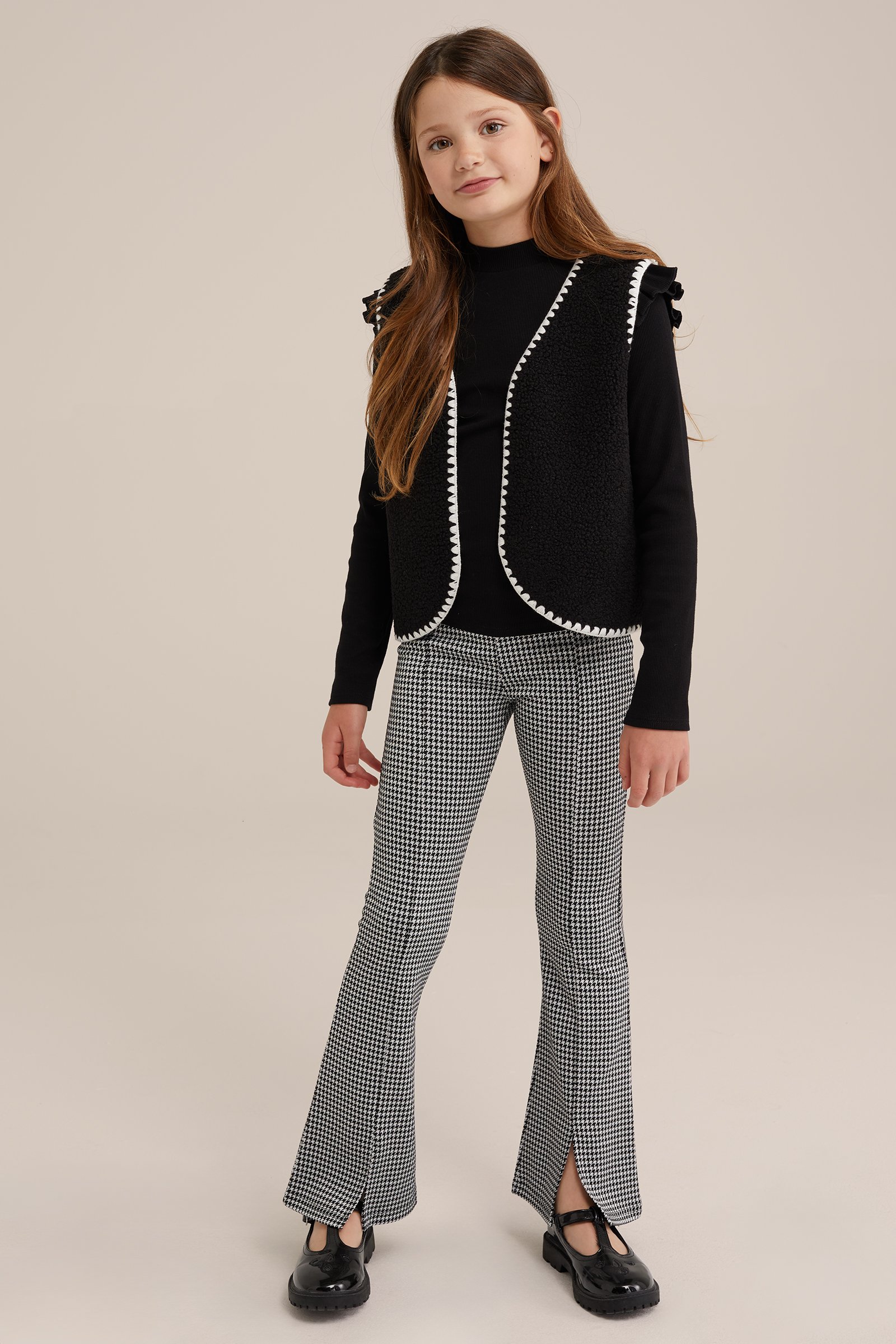 Meisjes teddy gilet WE Fashion Zwart