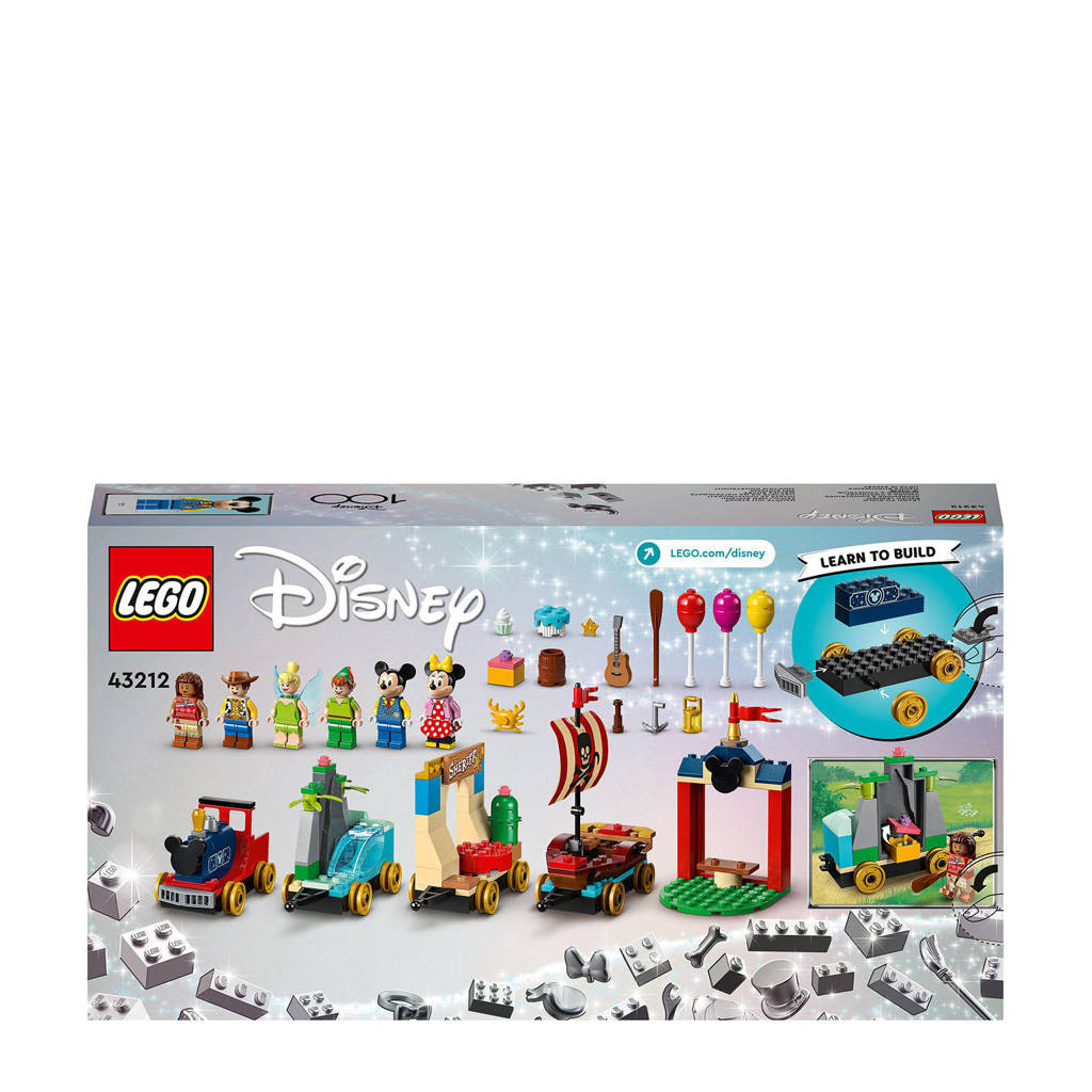 BjornDisney Feesttrein Bouwbaar Trein Speelgoed 100e Verjaardag Set 43212