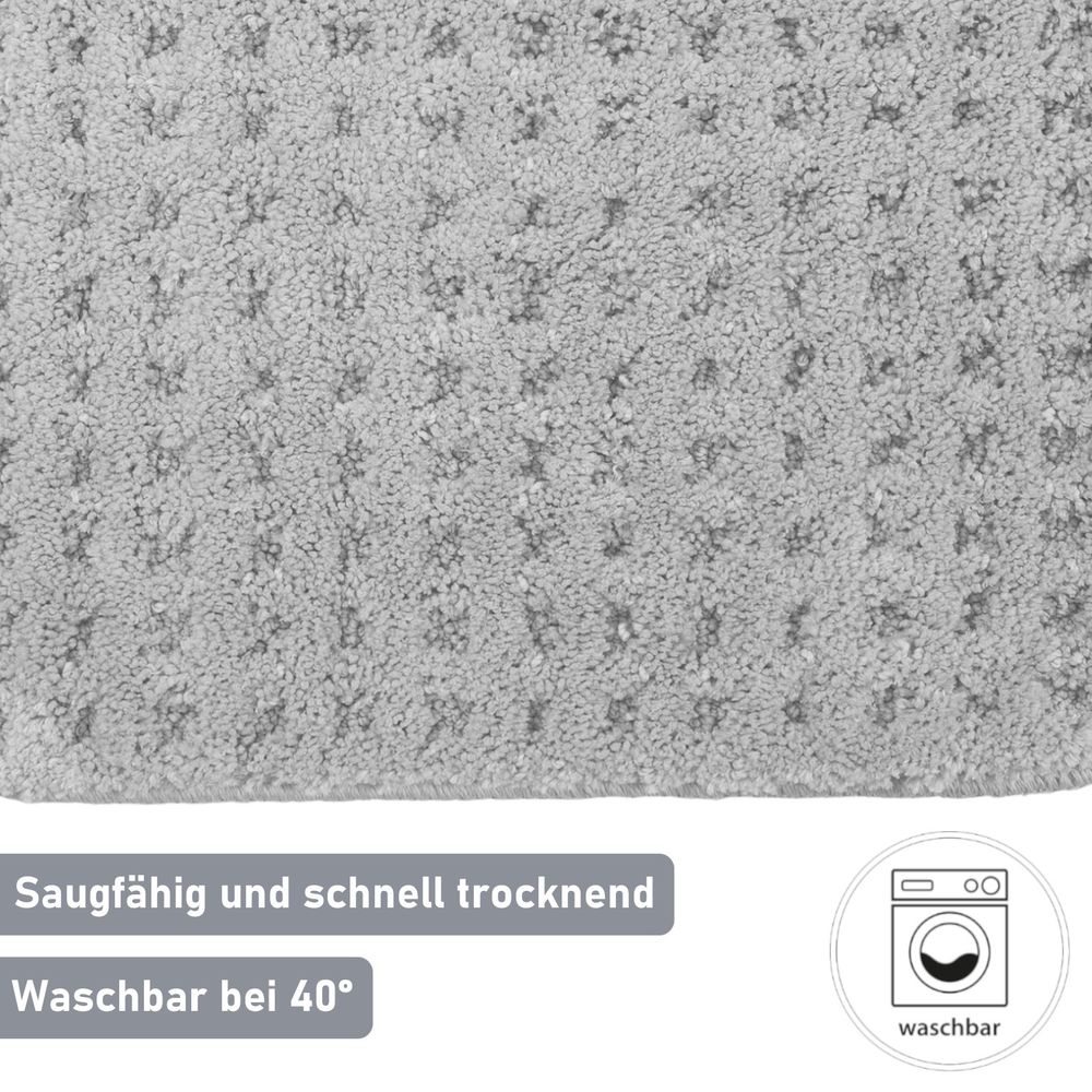 PANA® Microfaser Badematte • Badteppich • Duschvorleger • Flauschiger und rutschfester Badvorleger • in versch. Farben und Größen