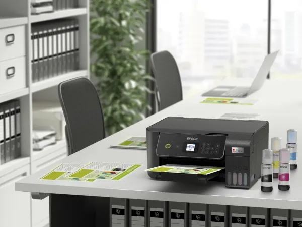 Epson EcoTank ET-2871 - Multifunktionsprinter - farve - blækprinter - ITS - A4 (medie) - op til 10 spm (udskriver) - 100 ark - Wi-Fi, USB - sort