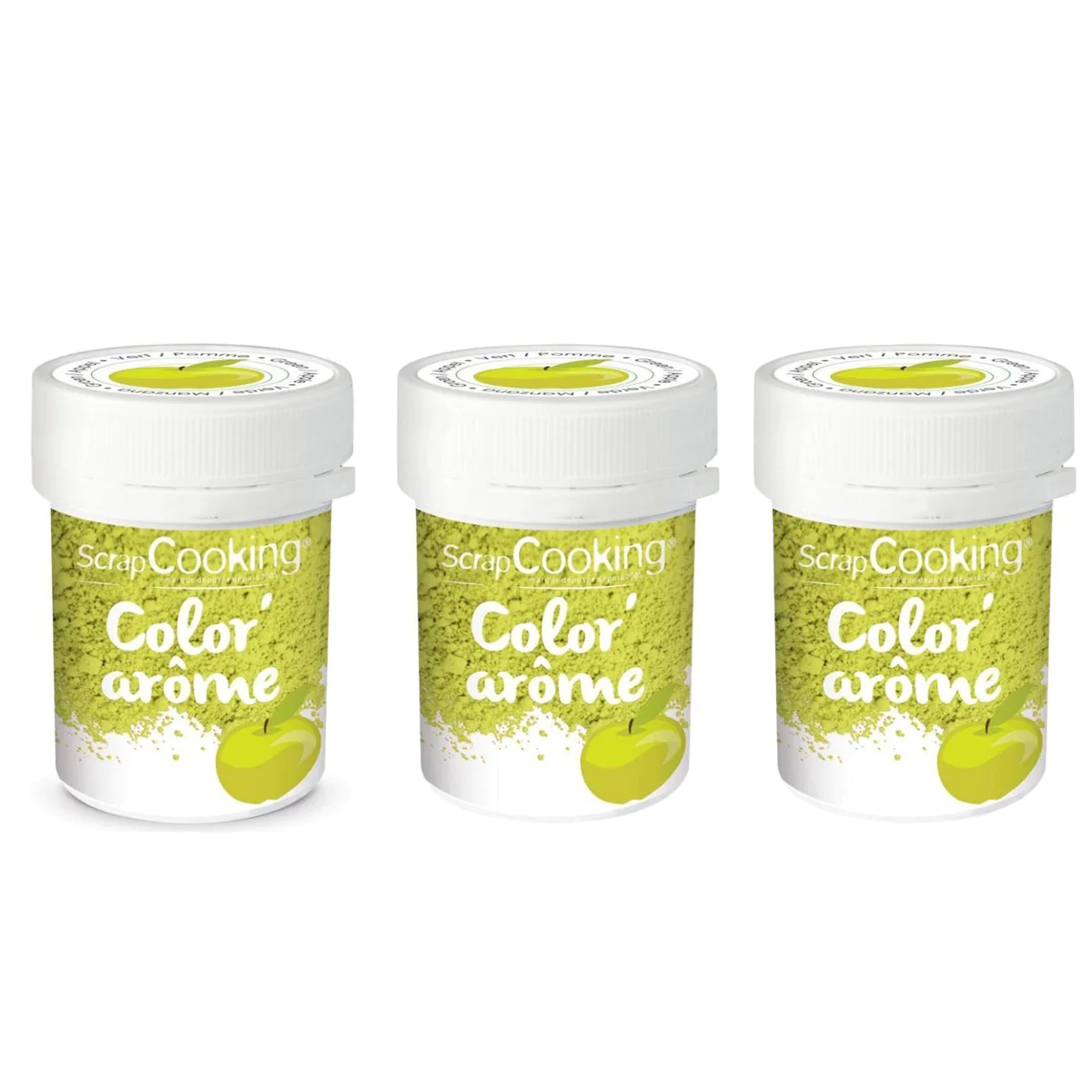Colorant alimentaire vert arôme pomme 30 g Scrapcooking
