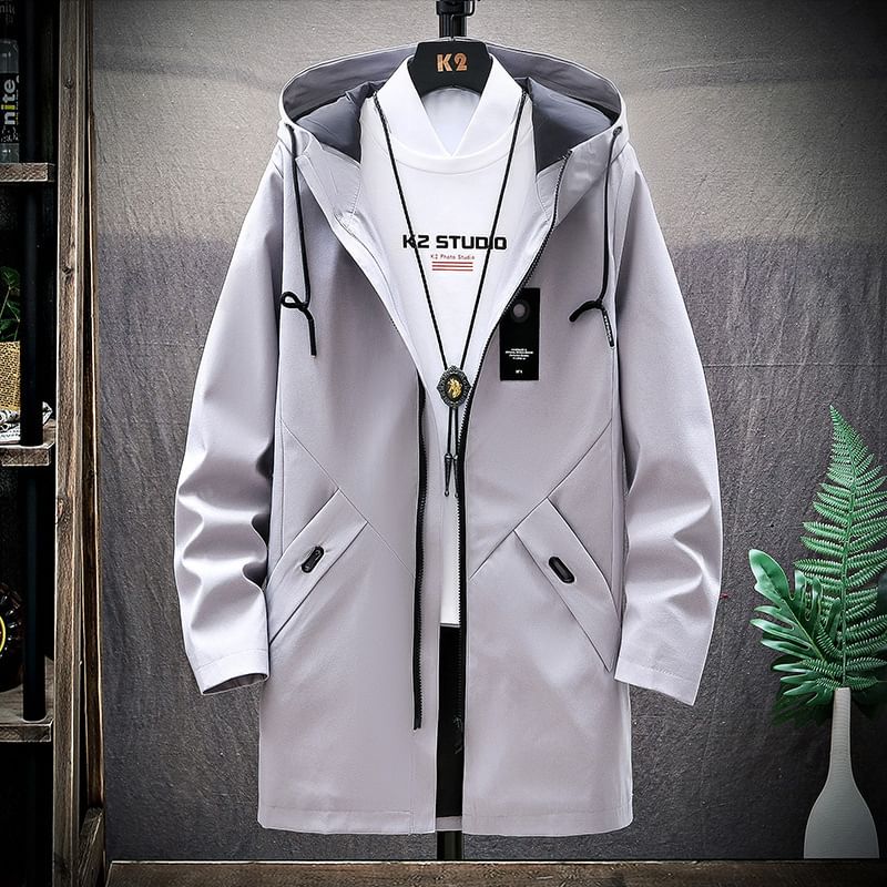 Sunkissed - Applicatie capuchon parka met rits
