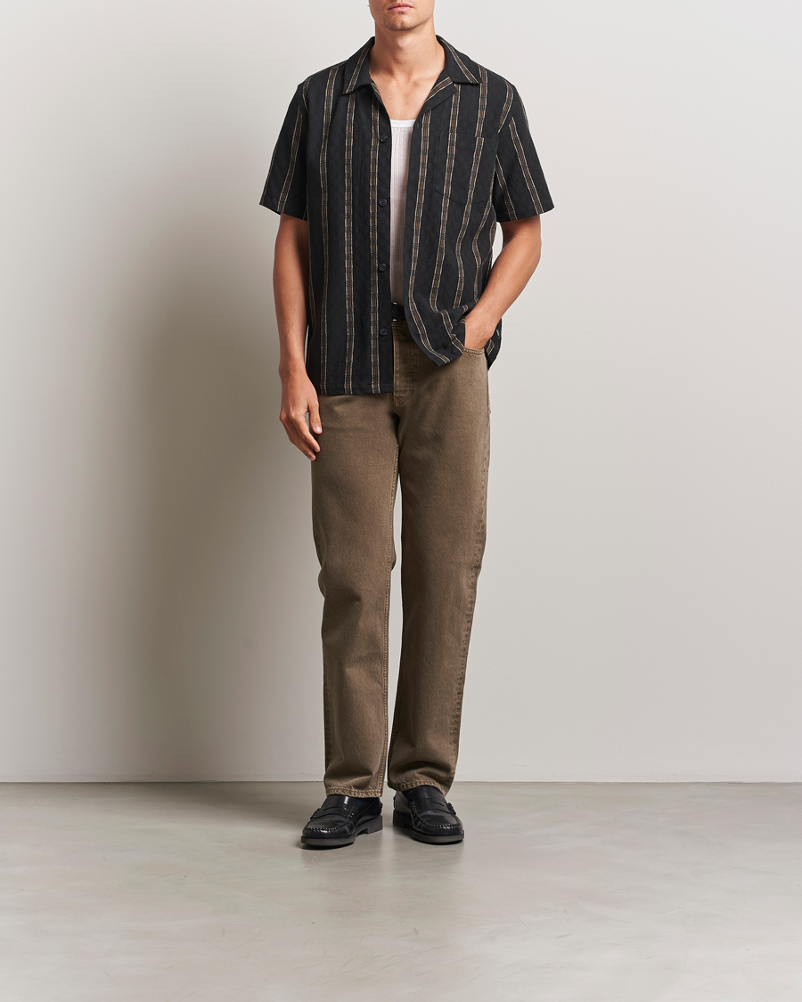 Les Deux Lucas Check Dobby Shirt Black