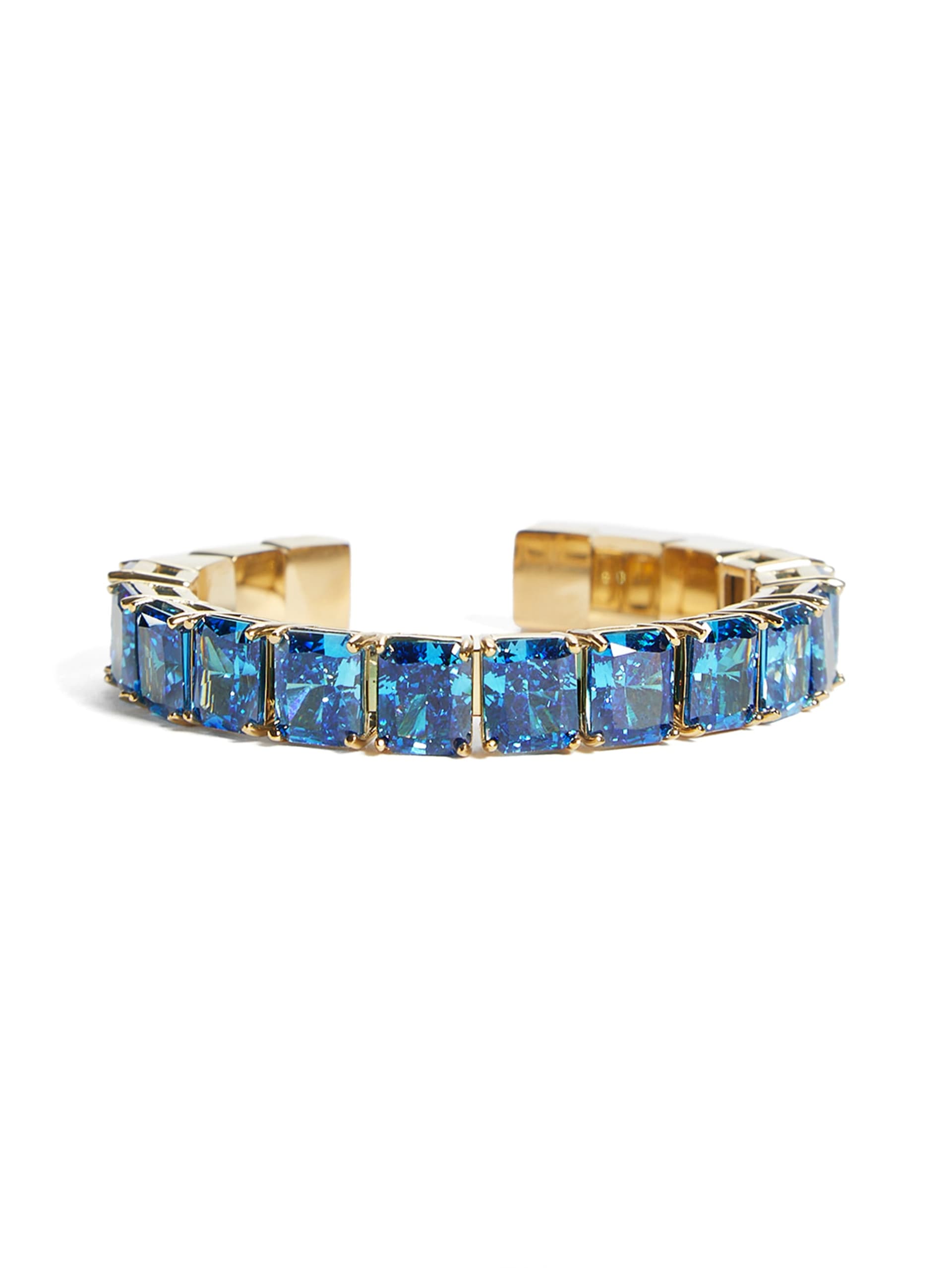Pulseira dourada com efeito de gelo triturado