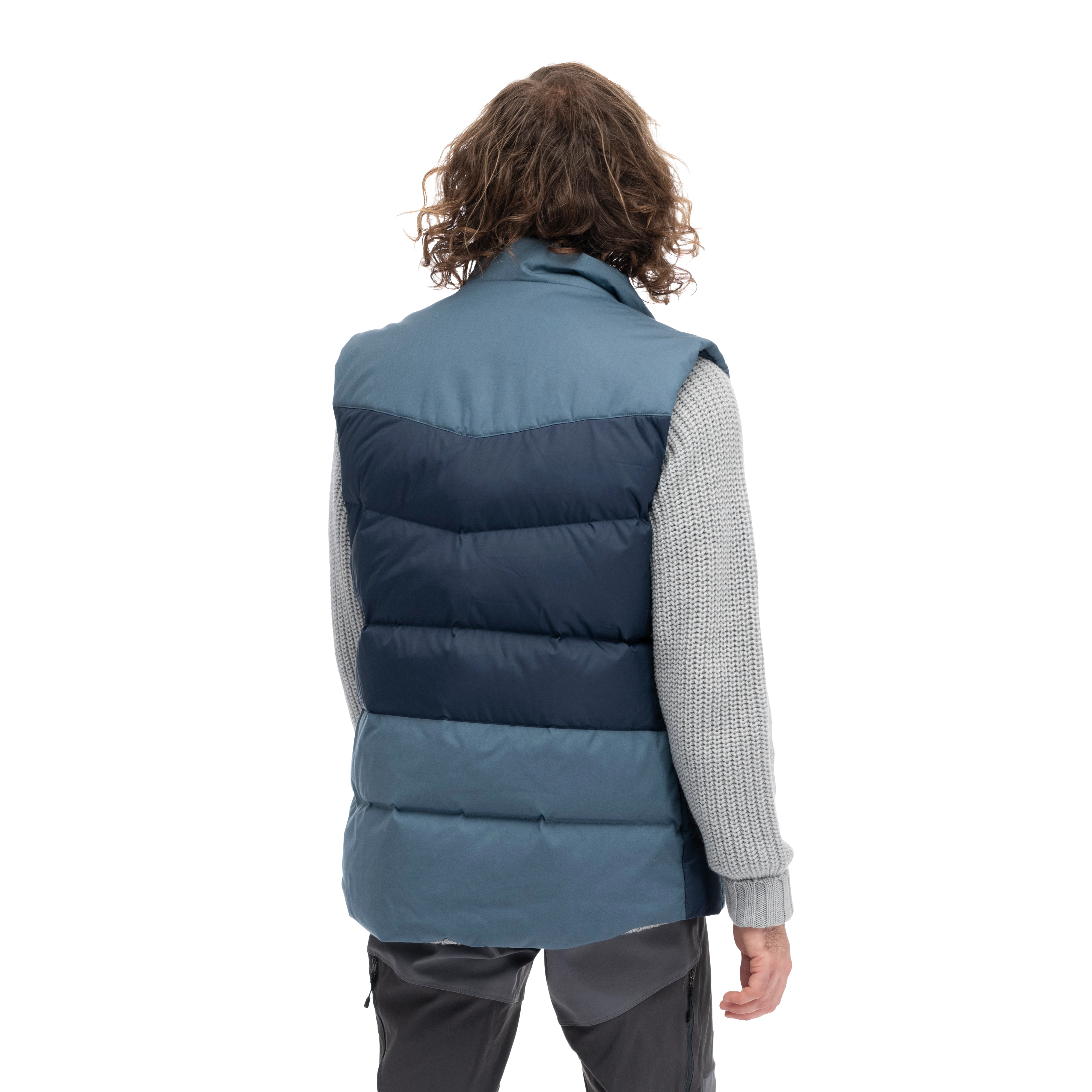 Nordmarka Outdoor Down Vest Men Navy Blue / Orion Blue