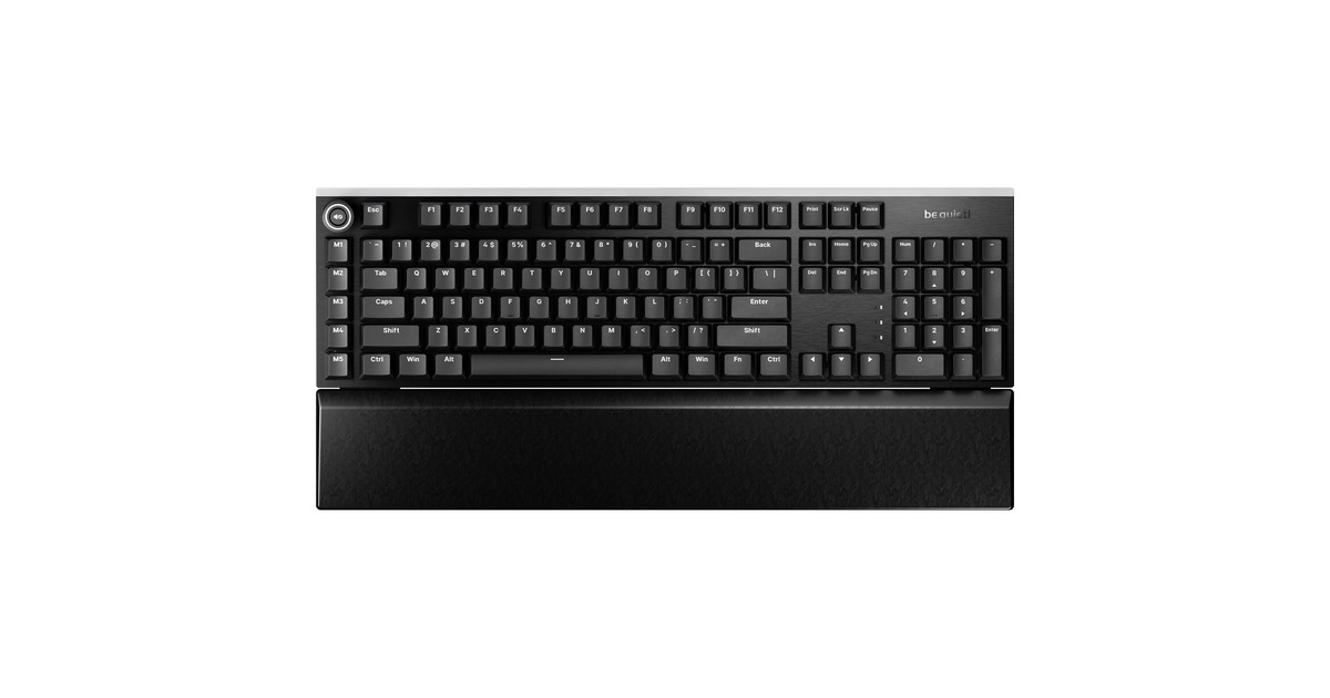 be quiet!Light Mount Silent Linear, gaming toetsenbord  (Zwart, US lay-out, be quiet! Silent Linear, ARGB, PBT double-shot Keycaps)