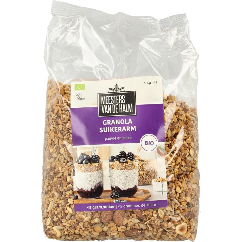 De Halmgranola Suikerarm Bio (1000 gr)