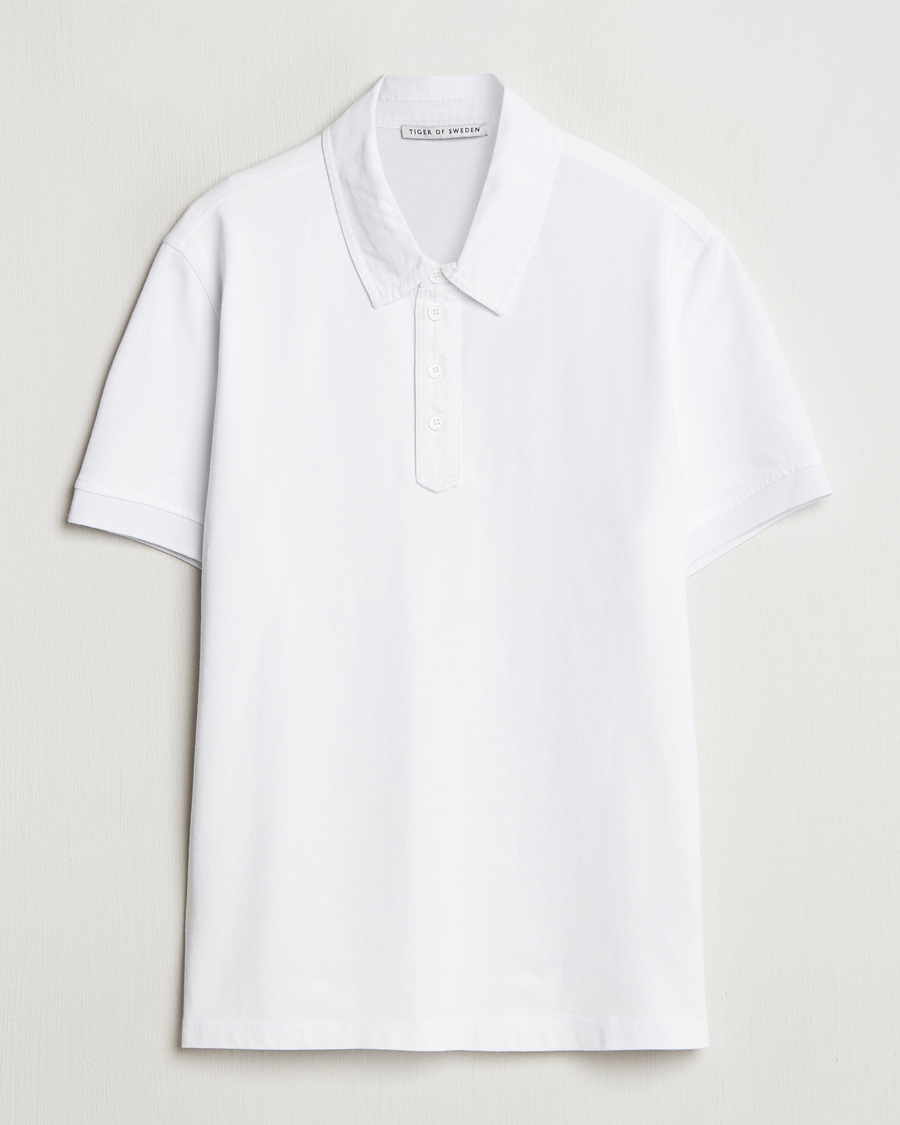 Tiger of Sweden Ronen Cotton Polo Pure White