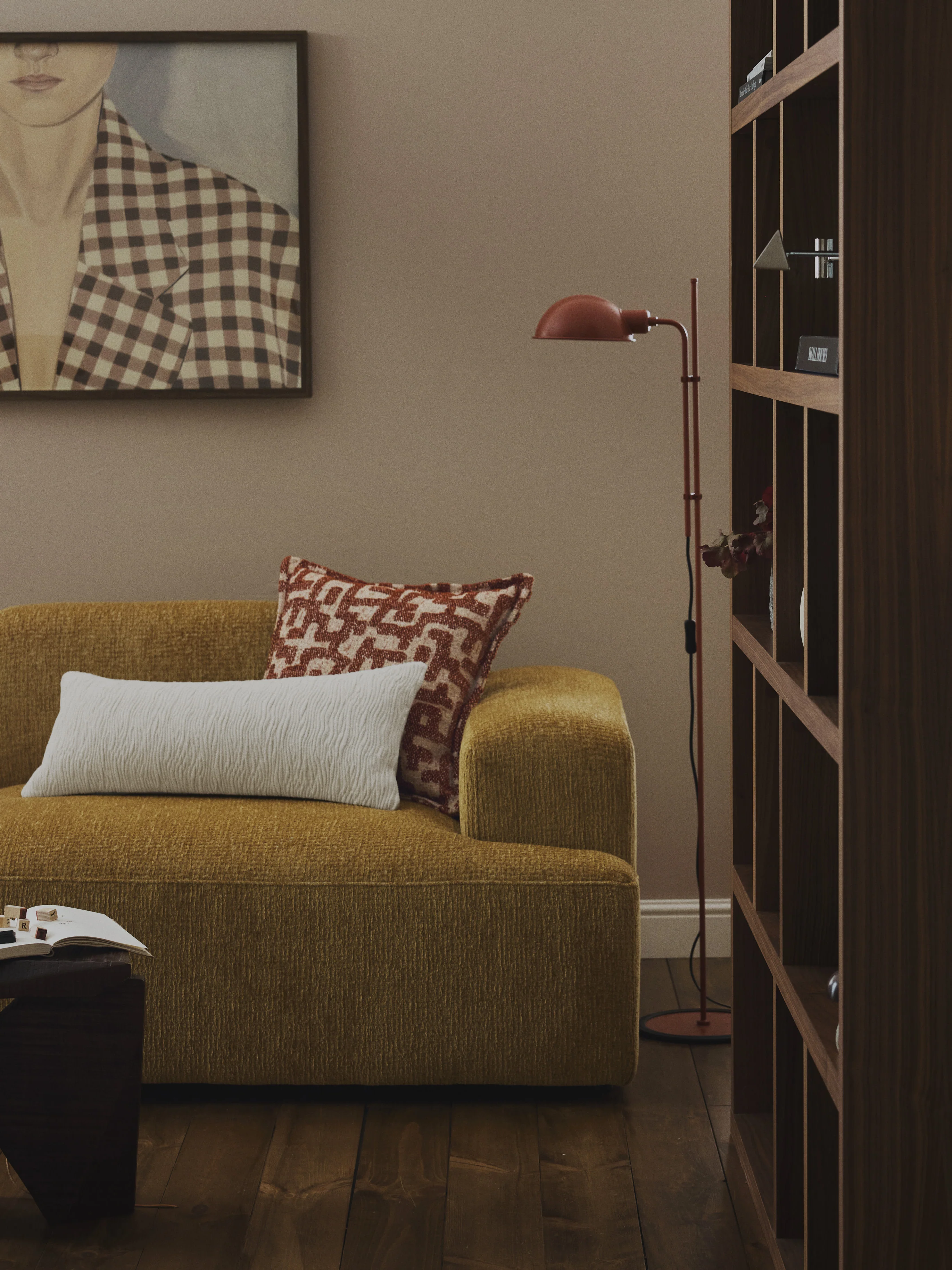 Viscose kussen Contia met ingeweven jacquard patroon