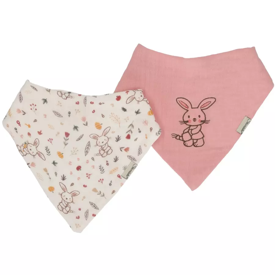 Sterntaler Halstuch Doppelpack Hase rosa