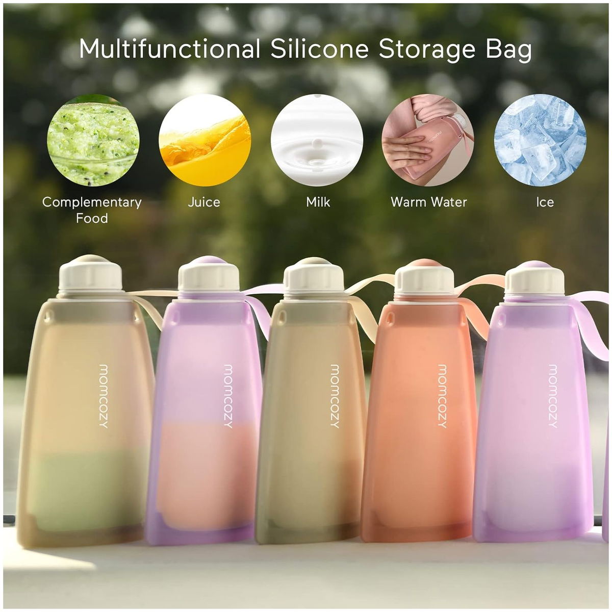 MomcozyMomcozy   Silikon Milchaufbewahrungsbeutel bean paste 5 Stück