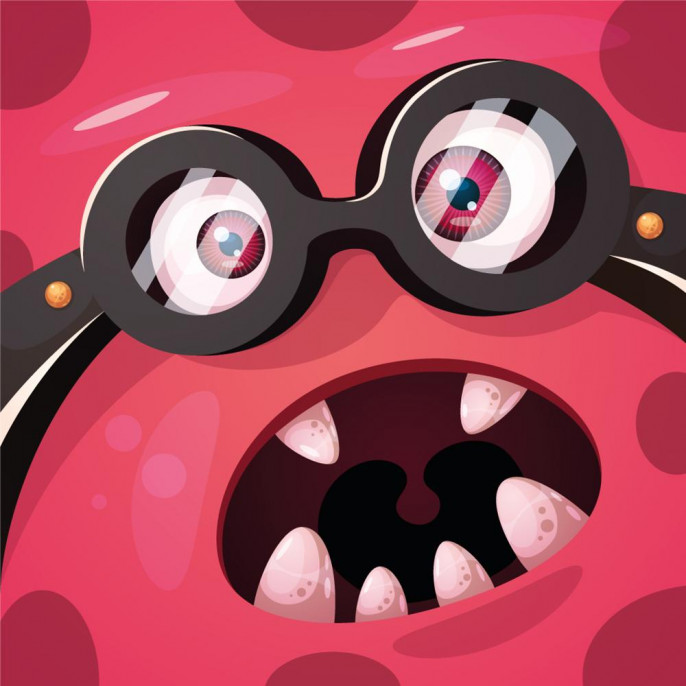 Piste de dés : Cool Monster Pink