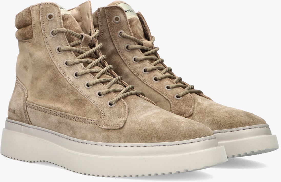 NUBIKK taupe nubikk veterboots jonah dune
