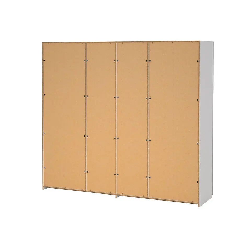 Hioshop Como schuifdeurkast 2 deuren 245x220cm wit