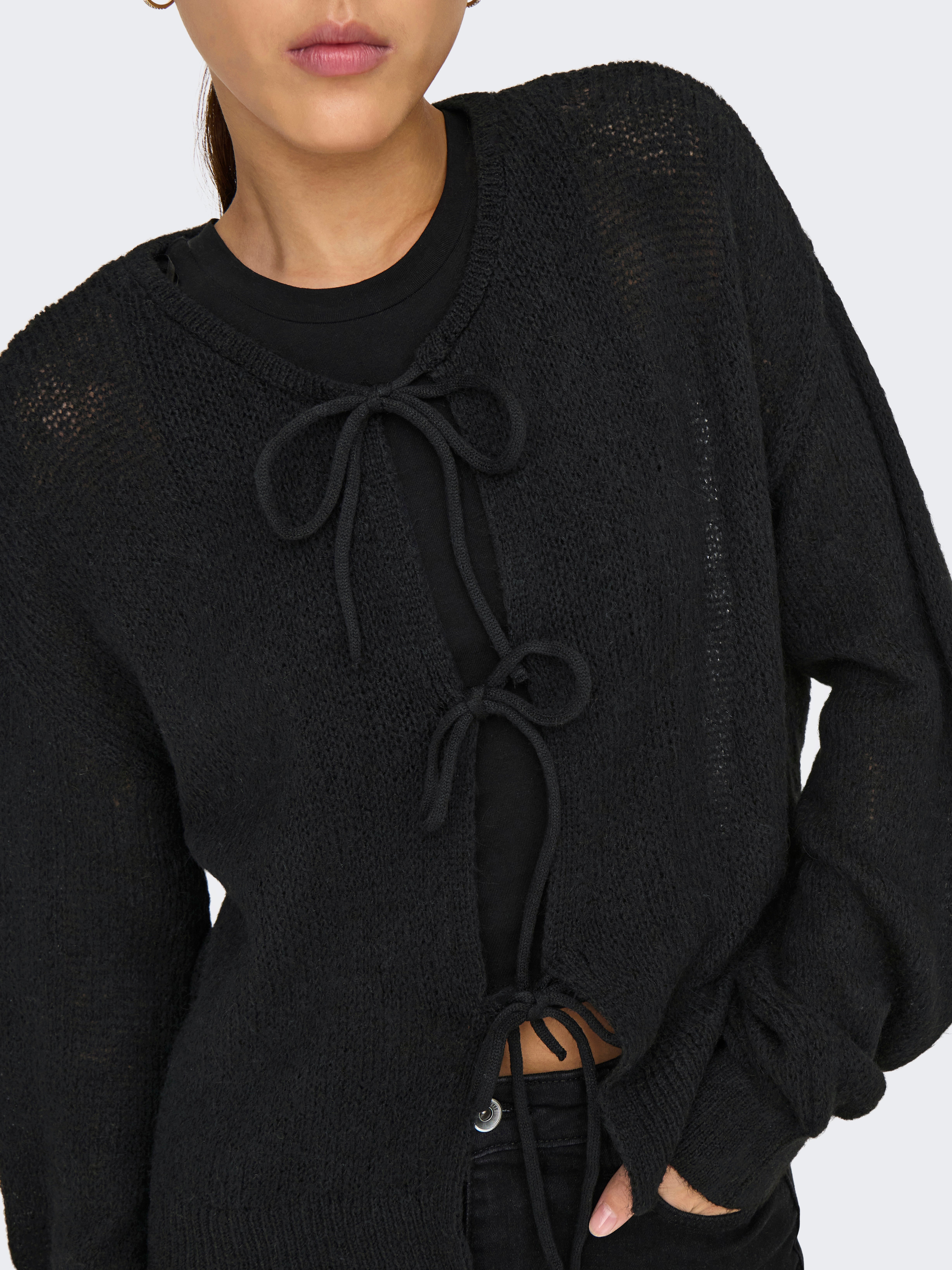 ONLMULINE Strickjacke Black