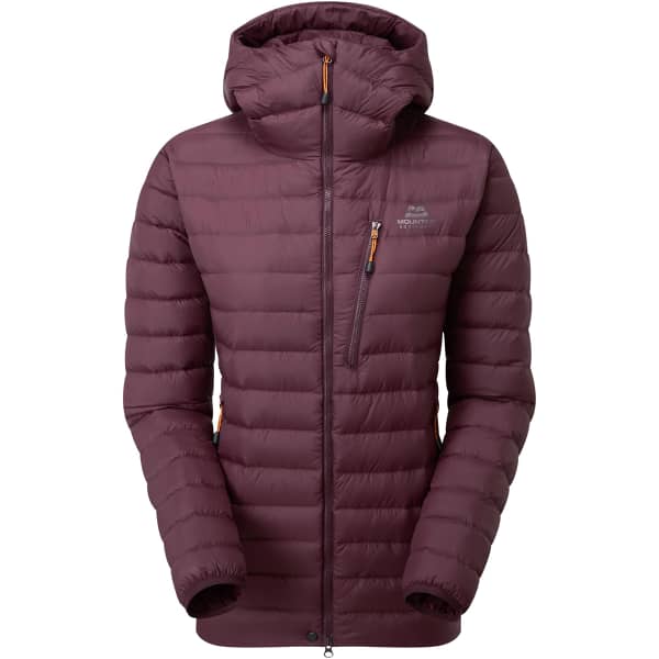 Doudoune ski de randonnée MOUNTAIN EQUIPMENT EARTHRISE HOODED W JKT RAISIN