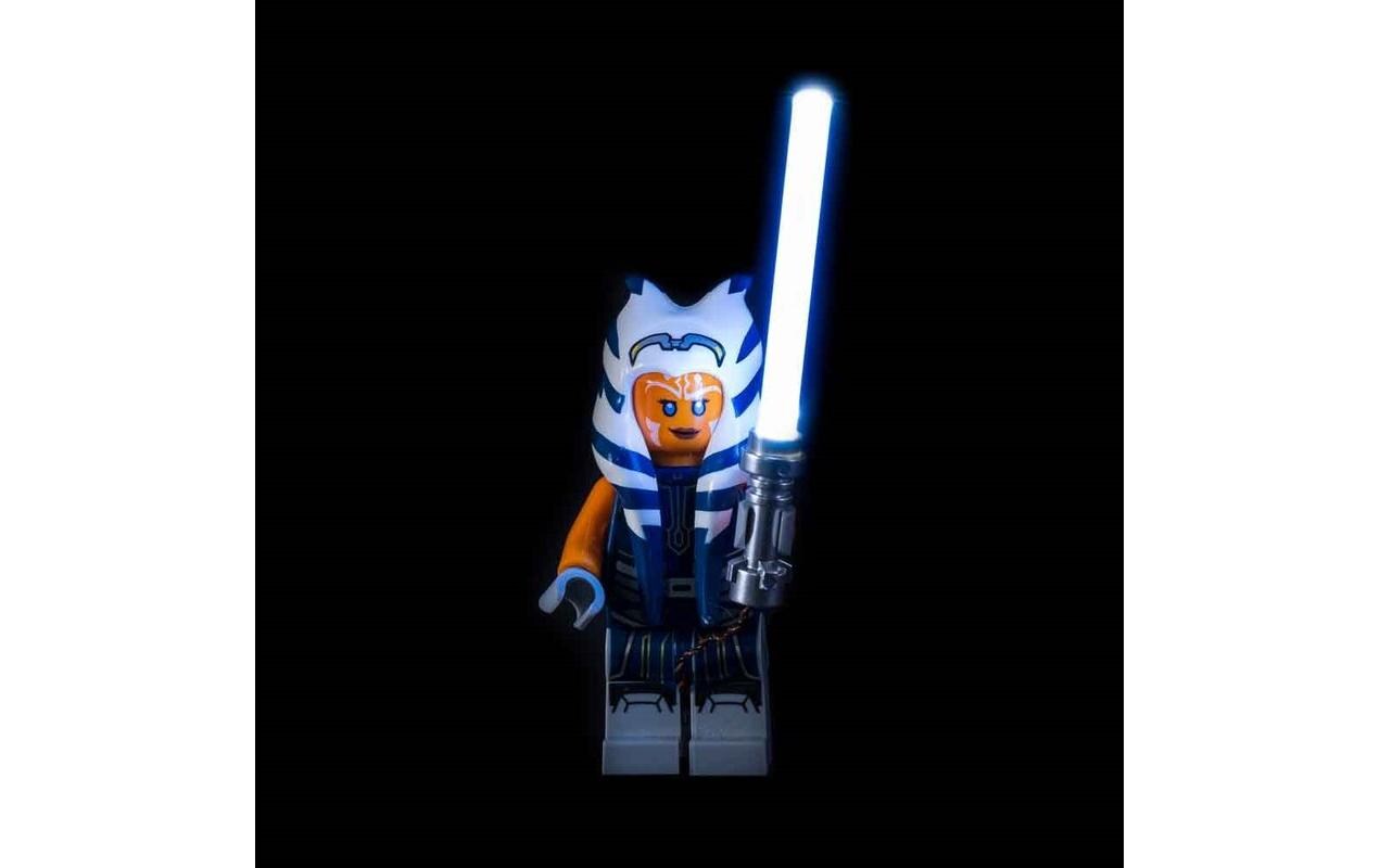 Zubehör Light My Bricks Star Wars Lichtschwert LED weissEin vormontiertes blaues Lichtschwert