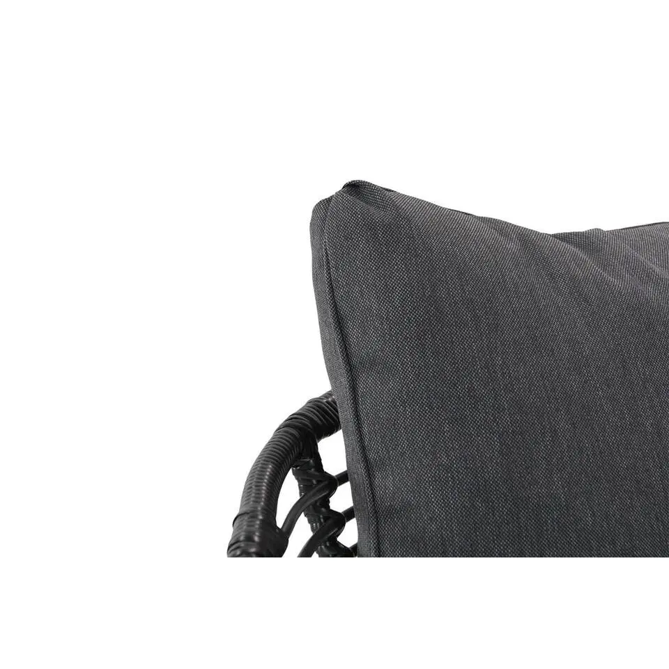 Hoek loungeset 4 personen Wicker Zwart Coco Coco Leonardo