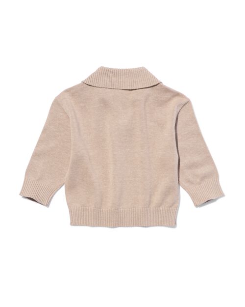 pull maillé avec col pour bébé sable