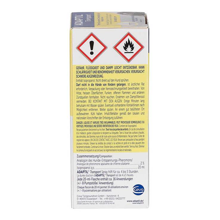 Adaptil Transport Spray für Hunde, 20 ml