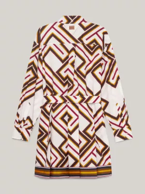 Vestido camisa Tommy x Pendleton Curve Valley Stripe TH Monogram