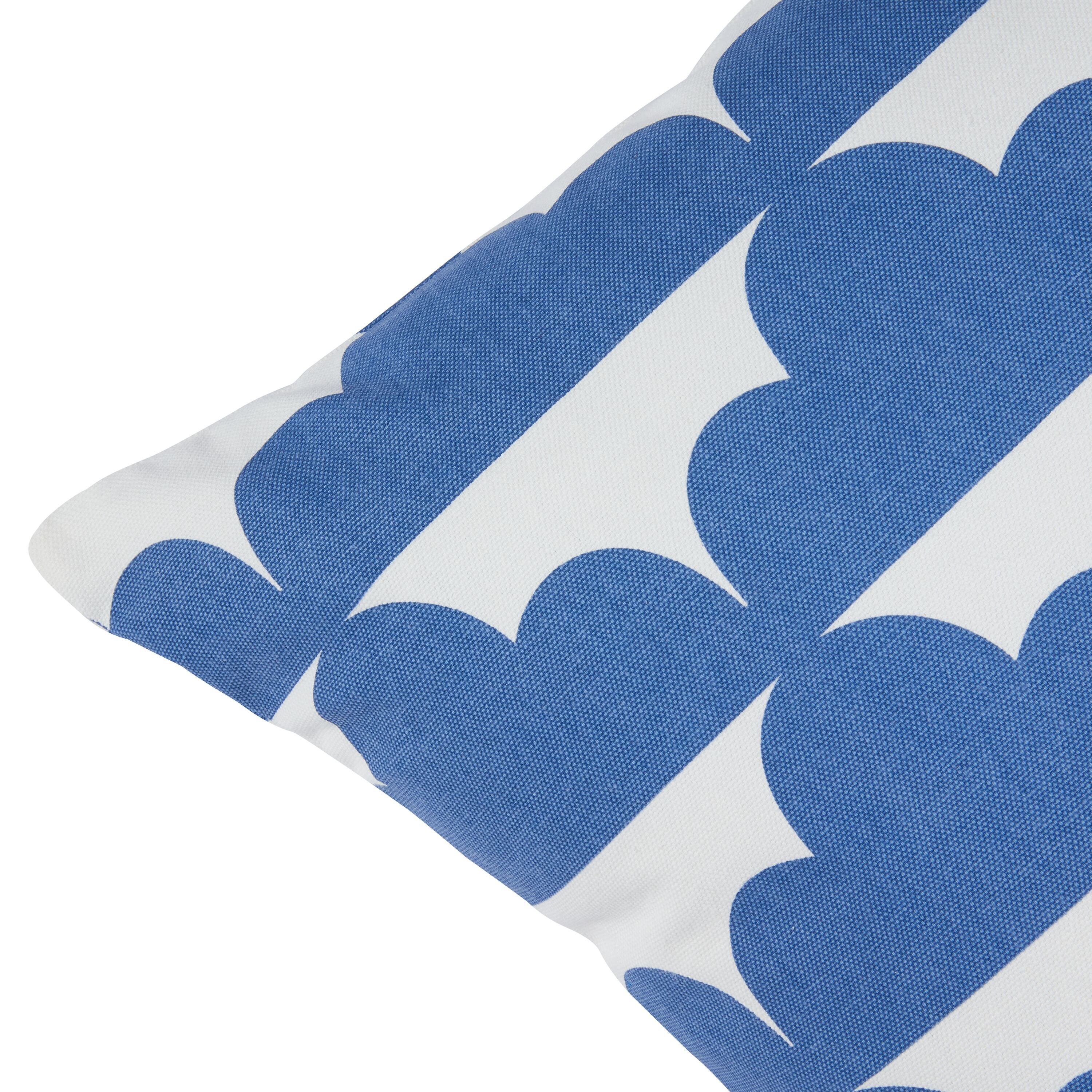 SE-CIAO Zierkissen 50x50 blau - Blau / B: 50.0 cm x H: 50.0 cm